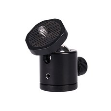 카메라 삼각대 1/4 인치 나사 볼헤드 마운트 액션캠 플래시 라이트, 1개