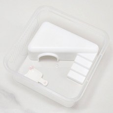 꼬망구 도마뱀 해츨링 지곤 사육장 케이지 세트, 1개, 화이트