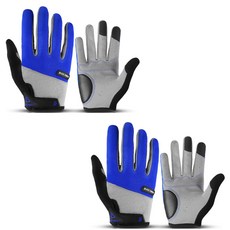 주원 굿라이프 라이딩장갑 2종세트, (블루+블루)