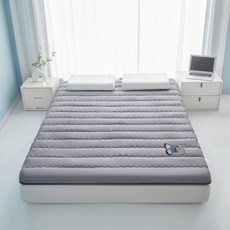 대두섬유 매트리스 베이스 두껍게 만들어졌으며 가정용 다다미 침대, 90*200cm (A급 붕괴, 보상보장), 06나비 무늬의 회색 매트리스, 두께 약 3.5cm.