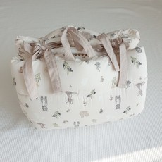 (세탁망 증정) 송화침장 오가닉 순면 어린이 이불 안심 어린이집 낮잠이불 세트, 핑크