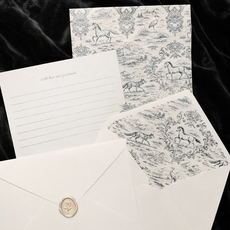 [무해해] 프리미엄 엔티크 편지지 + 편지봉투 + 실링 왁스 스티커 세트, 4팩, 엔티크블랙