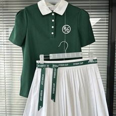 臺灣出貨 萊德杯高爾夫服裝女短裙春季時尚舒適百搭女士短裙
