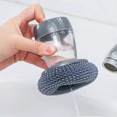 루이벤 매직펌핑 설거지 수세미 설거지브러쉬 세제주입형 세제디스펜서 접시세척 주방청소, 1개