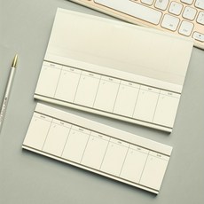 심플한 미니 주간 스케줄러 위클리플래너 50매 메모패드