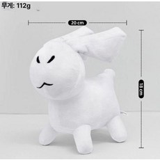 재미지니 포세이큰인형 봉제인형 포세이큰 캐릭터, 낱개, 1개, 화이트 래빗