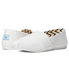 TOMS 여성용 Alpargata 재활용 면 캔버스 로퍼 플랫 네이비 캔버스 9 US 376449