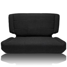 EDIETH 지프 랭글러 TJ 1997 1998 1999 2000 2001 2002용 전면 네오프렌 시트 커버 향상된 패딩으로 내구성 있는 자동차 내부 보호 - 그레이 190, 후면, 블랙