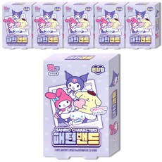 산리오 캐릭터 어린이 키즈 패턴밴드 상처보호 일회용 반창고 혼합형, 6개, 16개입