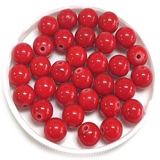 All 원석알 8mm 마산옥 팔찌원석 한팩 25알 컬러선택, 레드, 1개