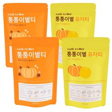 톡투허 퉁퉁이별티 2팩 + 퉁퉁이별 유자티 2팩, 45g, 30개입