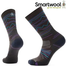Smartwool Hike Mountain Range 男款全輕量減震山嶺印花美麗諾羊毛中長襪SW001615，透氣舒適，登山健行首選