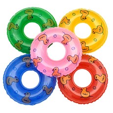 핵귀여움 미니 오리튜브 미니어처 피더컵 어항 꾸미기 5종, 파랑, 1개