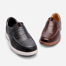 엘칸토 남성 소가죽 논슬립 캐주얼 슬립온 3CM LCMC60U613