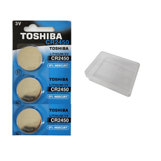도시바 스마트키 전용 베터리 CR2450+전용케이스, 3개, 도시바 CR2450