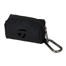 [정품] 25년형 테일러메이드 A 컬렉션 투볼 파우치 남여공용 골프공 주머니, 블랙, 1개