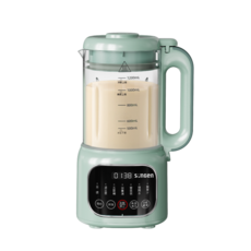 songen 多功能豆漿機 一鍵製作濃郁豆漿、米糊、濃湯 免濾渣 智能預約 輕鬆享受健康美味, SG-031HB-G