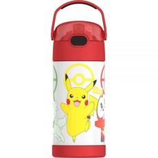 써모스 키즈 펀테이너 포켓몬 스트로우 보틀 355ml