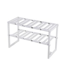 프라픽 주방 싱크대 하부장 2단 선반 냄비 후라이팬 거치대, 1개, 싱크대하단수납장