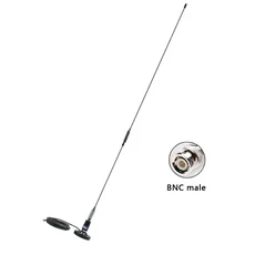 330~350Mhz 옴니 고이득 15dBi 수신기 신호 발진기 스프링 FM UHF 무선 안테나, 04 BNC male