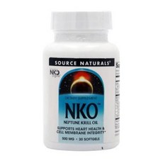 Source Naturals 소스내추럴스 NKO 넵튠 크릴 오일 500mg 30 소프트젤 영양제 건강보조식품, 1개