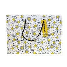 기븐 스마일플라워 쇼핑백 소 화이트 종이가방 / 270X95X210mm (1개입) sav+478Ld