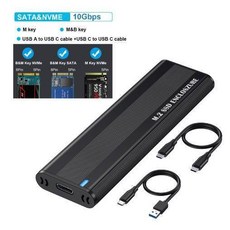 小白的生活工場 M.2 SSD 雙協議NGFF/NVMe硬碟外接盒 免工具 RTL9210B, 1個