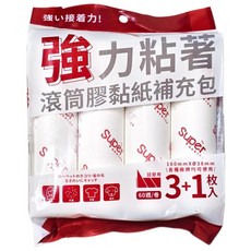 PATTO RABBIT 百特兔 強力粘著滾筒膠黏紙補充包, 1袋
