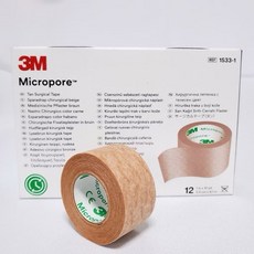 3M Micropore 通氣膠帶, 1個, 3M透氣膠帶1吋/1533-1/美國製