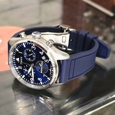 FKM 파일럿 러버밴드 불소고무 프리미엄 스트랩 20mm 21mm 22mm