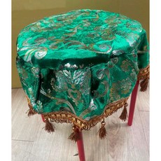 燙金金絲絨防塵椅罩, 1個, 椅罩(綠色), 綠色