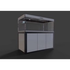 大洲水族 博特極致 智能超白玻底濾缸 5尺6尺7尺背溢流(典雅風暴) 底濾缸 智能魚缸 招財全紅字風水缸, 1個, 7尺(210*81*172)背溢流15M