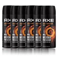 AXE 데오드란트 악스 바디 스프레이 다크템테이션 150ml x6개, 6개