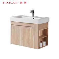 【永昕衛廚】KARAT 米萊悠悟防水浴櫃 K-1747 KC-747CBN 72cm, 1個, 右側開