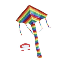 허그미 무지개연 중형 + 얼레 세트, 1세트