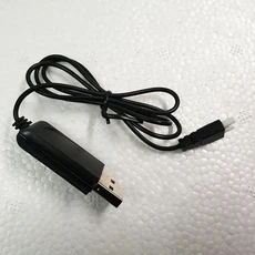 RC 비행기 액세서리 USB 충전기 프로펠러 착륙 기어 리모컨 항공기 예비 부품 P51D BF109 P40 Spitfire F4U, 08 Charging cable, 1개