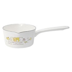 다마하시 스밋코구라시 법랑 밀크팬 일본제, 1개, 15cm, 화이트