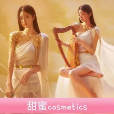 甜蜜cosmetics 影樓新款夢幻精靈雅典娜希臘油畫女神藝術寫真主題服裝，舞臺演出服裝，展現您的獨特魅力與風采, 單配飾  額鏈+項鏈+腰鏈+肩鏈,均碼