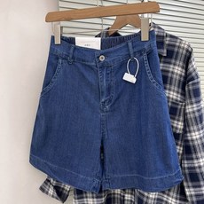 슬림소녀 여성 여름 솔리드 디자인 얇은 루즈핏 편안하고 부드러운 통기성 5부 청바지