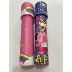 可愛彩色萬花筒 學習教育光學玩具, 1個, 可愛萬花筒大18.5cm單個價 隨機出貨