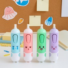 토이랄라(4종) 전동 지우개 귀여운 잘지워지는 샤프식 자동 지우개 리필, 랜덤