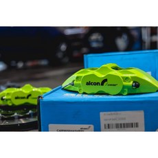 RJCAR Alcon car98/98 四活塞卡鉗/搭配前輪332/355/380全浮動碟盤各大車系, 1個, car98+/332BELFE盤