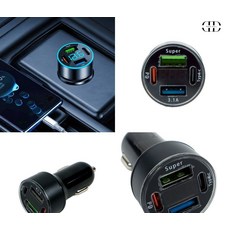 차량용 USB 4포트 시거잭 충전기 데일리템 시거잭충전어댑터 차량충전기4포트