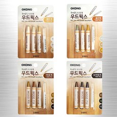 오공 우드픽스 크레파스 흠집 셀프 보수 나무 목재, 어두운색, 어두운색