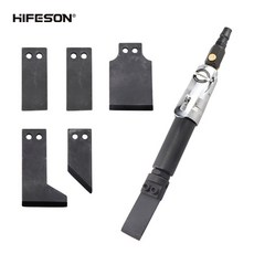 에어임팩 라쳇렌치 자동차정비 공압 삽 미니 소형 블레이드 에어 스크래퍼 긁개 나이프 분리형 커터 헤드 스트레이트 타입 녹 제거기 끌 100C, [01] 옵션1, 1