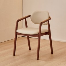 동서가구 로사 PU 원목 식탁 의자 DF927578, 월넛