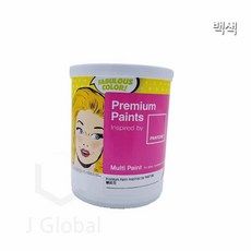 다용도 수성페인트 백색 계란광 1L 2종택1 콘크리트페인트 내부페인트, 백색11-0601