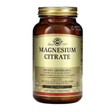 Solgar 구연산 마그네슘 60 정, 1개, 60정