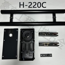德國 玻璃門液壓黑色地彈簧 818/220啞黑地簧, 1個, 啞黑220C(承重100KG）,單臺地彈簧【帶防偽碼】