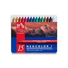 CARAN D'ACHE NEOCOLOR I 專家級 潑水蠟筆套組 15色, 1個
